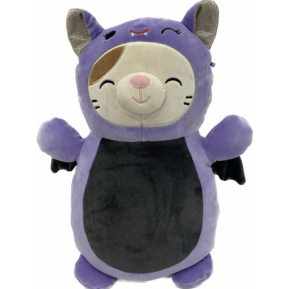 14” Halloween CAM The Cat In BAT Costume Hugmees Kitty Squishmallow Plush LE NWT - Picture 1 of 10
